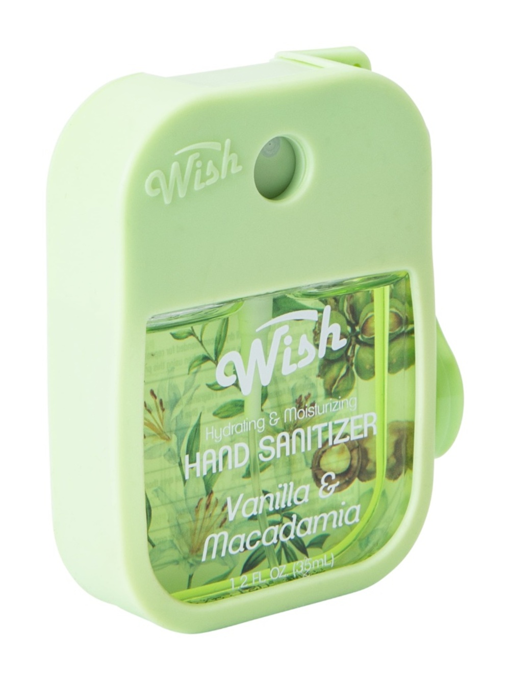 🌺 Wish Vanilla & Macadamia Hydrating Hand Sanitizer Spray Case Keychain - Picture 3 of 3